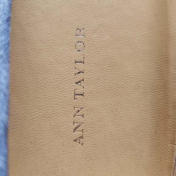 Ann Taylor Suede NuBuck Di Lauro Ballerina Flats Size 9.5 Color Blue - Picture 8 of 9